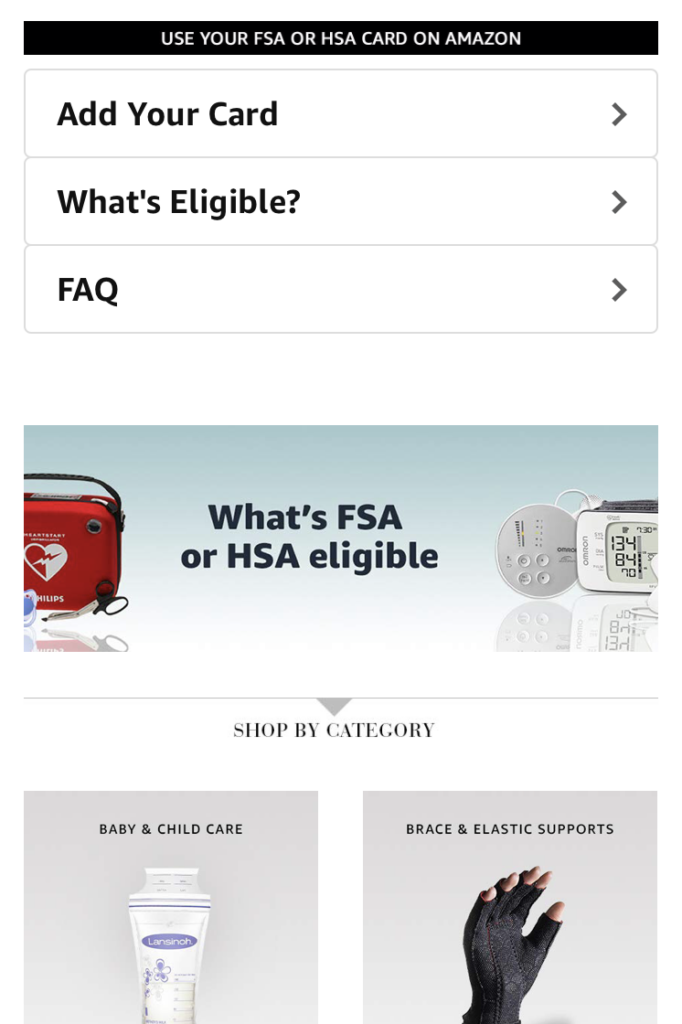 FSA/HSA Eligible Baby Care in FSA and HSA Store 